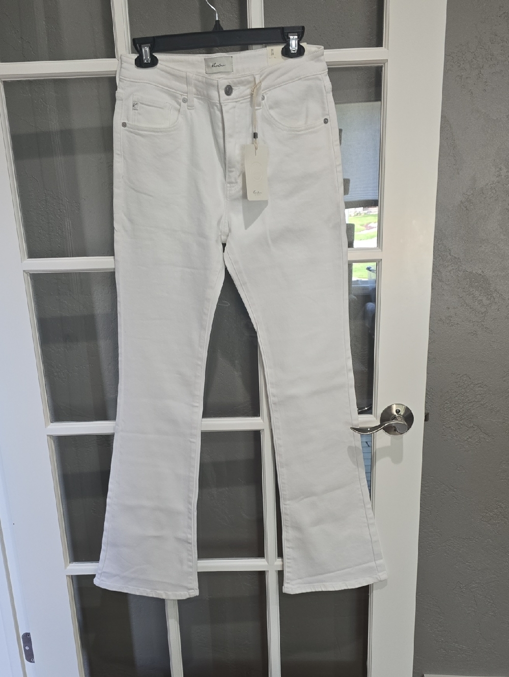 KanCan White High-Rise Flare Jeans